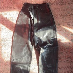 Zara leather pants